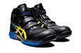 アシックス安全靴 ウィンジョブ CP308AC (001 ブラックxヴァィブラントイエロー)